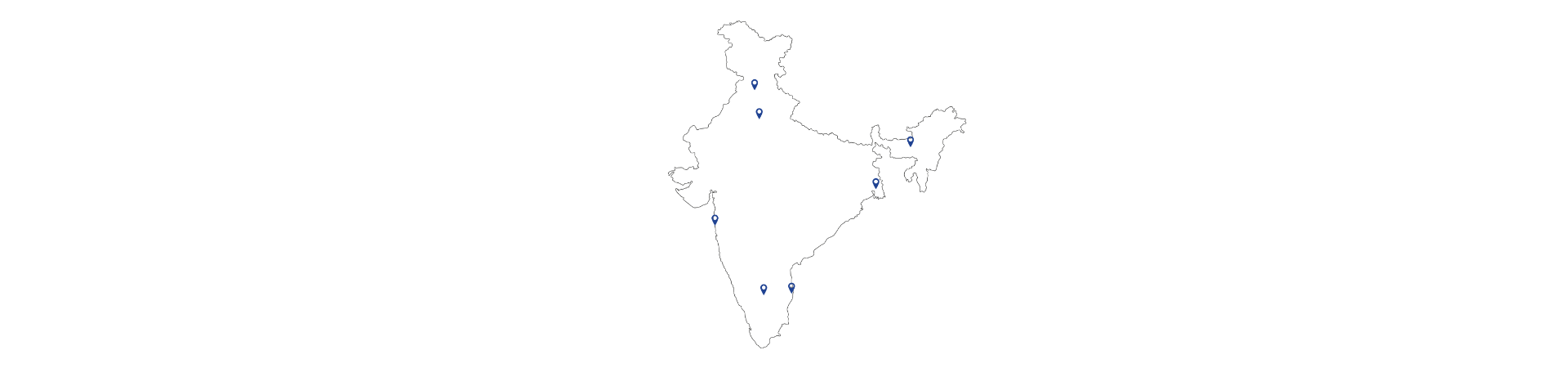 Skanem India Locations Map